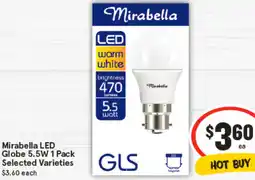 IGA Mirabella LED Globe offer