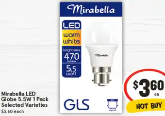IGA Mirabella LED Globe offer