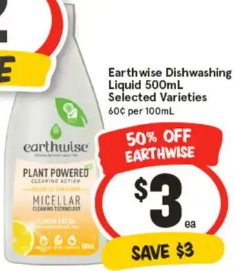 IGA Earthwise Dishwashing Liquid offer