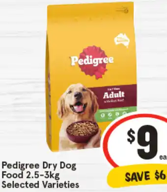 IGA Pedigree Dry Dog Food offer