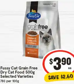 IGA Fussy Cat Grain Free Dry Cat Food offer