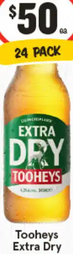 IGA Tooheys Extra Dry offer