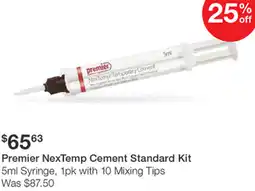 Henry Schein Premier NexTemp Cement Standard Kit Syringe offer