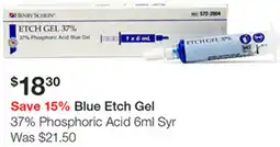 Henry Schein Blue Etch Gel Phosphoric Acid Syr offer