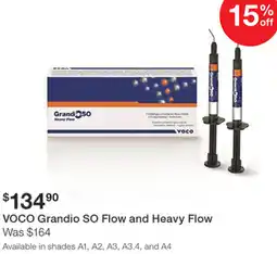 Henry Schein VOCO Grandio SO Flow and Heavy Flow offer