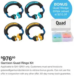 Henry Schein Garrison Quad Rings Kit offer