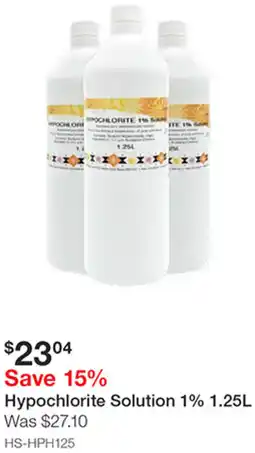 Henry Schein Hypochlorite Solution offer