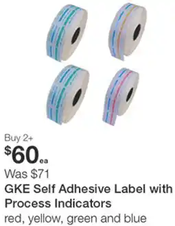 Henry Schein GKE Self Adhesive Label with Process Indicators offer