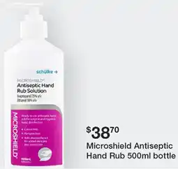Henry Schein Microshield Antiseptic Hand Rub offer