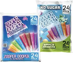 Coles Zooper Dooper Water Ice 24 Pack offer