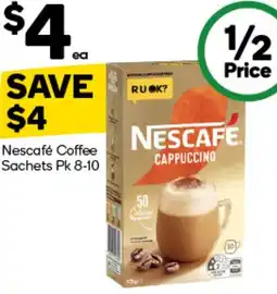 Woolworths Nescafé Coffee Sachets offer