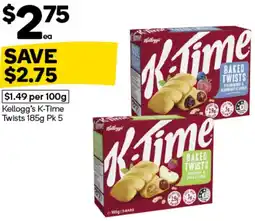 Woolworths Kellogg’s K-Time Twists offer