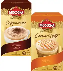 Coles Moccona Café Classics Coffee Sachets 10 Pack offer