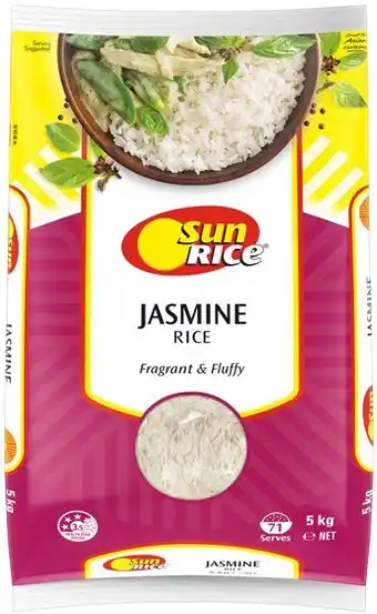 Coles Sunrice Jasmine Rice 5kg offer