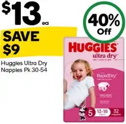 Woolworths Huggies Ultra Dry Nappies offer
