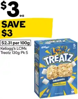 Woolworths Kellogg’s LCMs Treatz offer