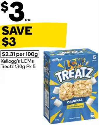 Woolworths Kellogg’s LCMs Treatz offer