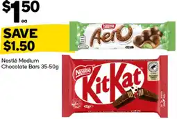 Woolworths Nestlé Medium Chocolate Bars offer