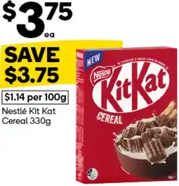Woolworths Nestlé Kit Kat Cereal offer