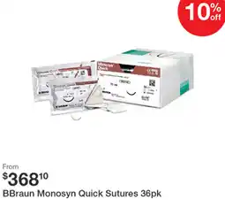 Henry Schein BBraun Monosyn Quick Sutures offer