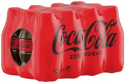 Coles Coca-Cola Zero Sugar Soft Drink 12x300mL offer