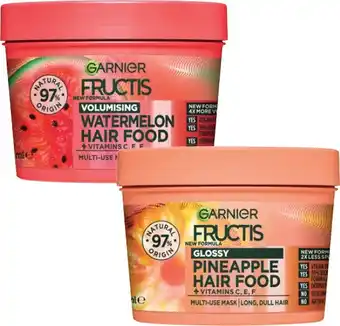 Coles Garnier Fructis Hair Food 390mL offer