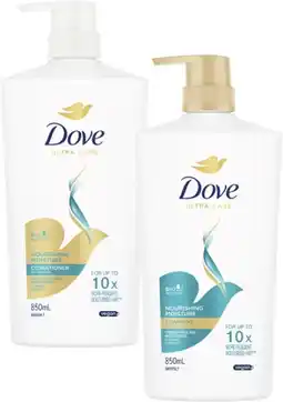 Coles Dove Shampoo or Conditioner 850mL offer