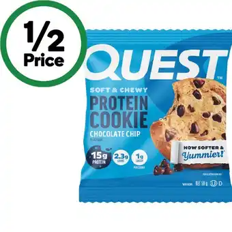 Woolworths Quest Protein Cookie 58-59g offer