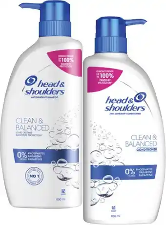 Coles Head & Shoulders Shampoo or Conditioner 850mL offer