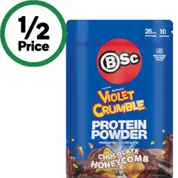 Woolworths BSc Violet Crumble Protein Powder 400g offer