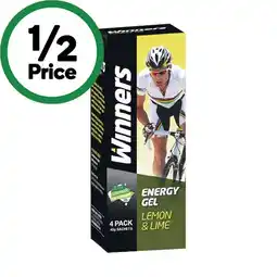 Woolworths Winners Energy Gel Pk 4 x 40-45g offer