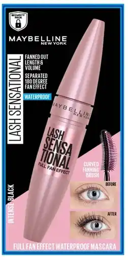 Coles Maybelline Lash Sensation Full Fan Effect Mascara 9.5mL offer