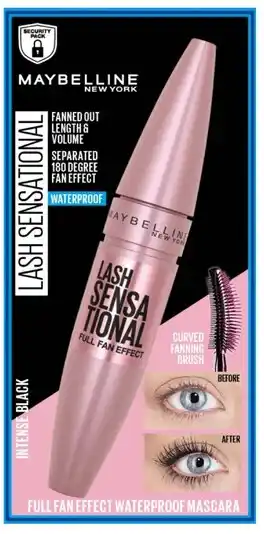 Coles Maybelline Lash Sensation Full Fan Effect Mascara 9.5mL offer