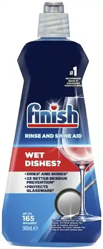 Coles Finish Rinse & Shine Aid 500mL offer