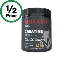 Woolworths Musashi Creatine Unflavoured 350g offer