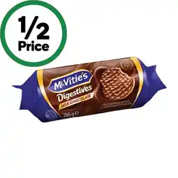Woolworths McVitie’s Digestives Milk Chocolate 266g offer