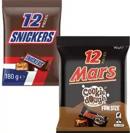 Coles Mars Chocolate Fun Size 132g-192g offer