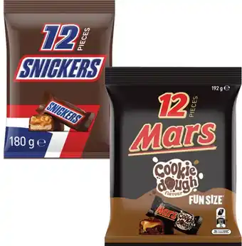 Coles Mars Chocolate Fun Size 132g-192g offer