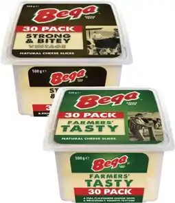 Coles Bega Cheese Slices 500g offer
