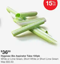 Henry Schein Hygovac Bio Aspirator Tube offer