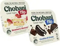 Coles Chobani Flip Yogurt 140g offer