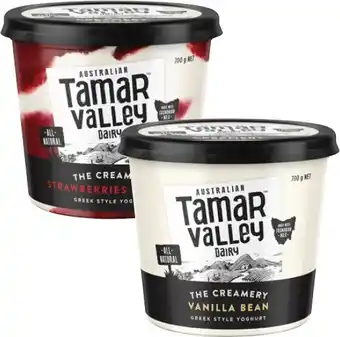 Coles Tamar Valley Dairy The Creamery Yoghurt 700g offer