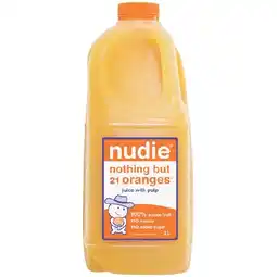 Woolworths Nudie Nothing But Orange Juice 2 Litre offer