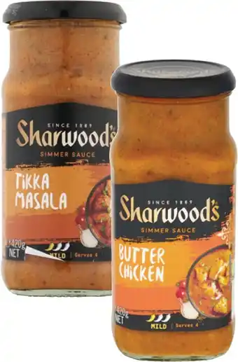 Coles Sharwood's Simmer Sauce 420g offer