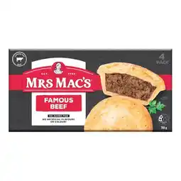 Woolworths Mrs Mac’s Pies or Sausage Rolls 700-760g Pk 4 offer