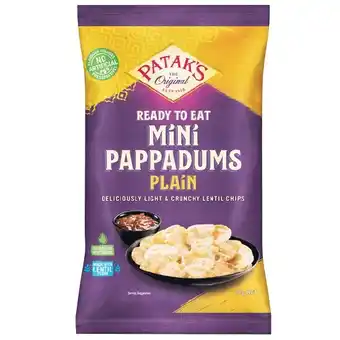 Woolworths Patak’s Pappadums 75g offer