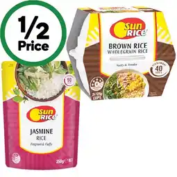 Woolworths SunRice Microwave Rice Cup or Pouch 240-250g offer