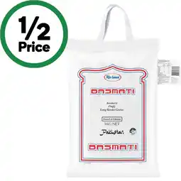 Woolworths Riviana Basmati Long Grain Rice 5 kg offer