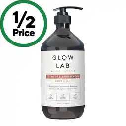 Woolworths Glow Lab Body Wash 900ml offer