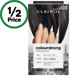Woolworths Clairol Colour Strong Permanent Hair Colour offer